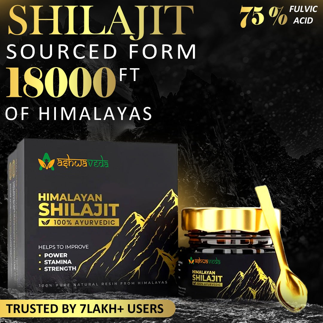Ashwaveda Pure Shilajit Resin 50g | Extensive Global Sourcing for Premium Quality | Boosts Stamina & Strength | 200+ Servings