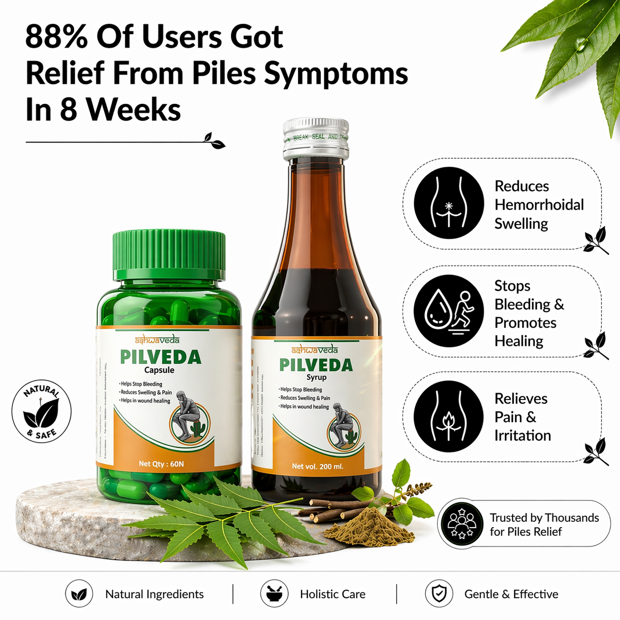 Pilveda Combo: Syrup & Capsules