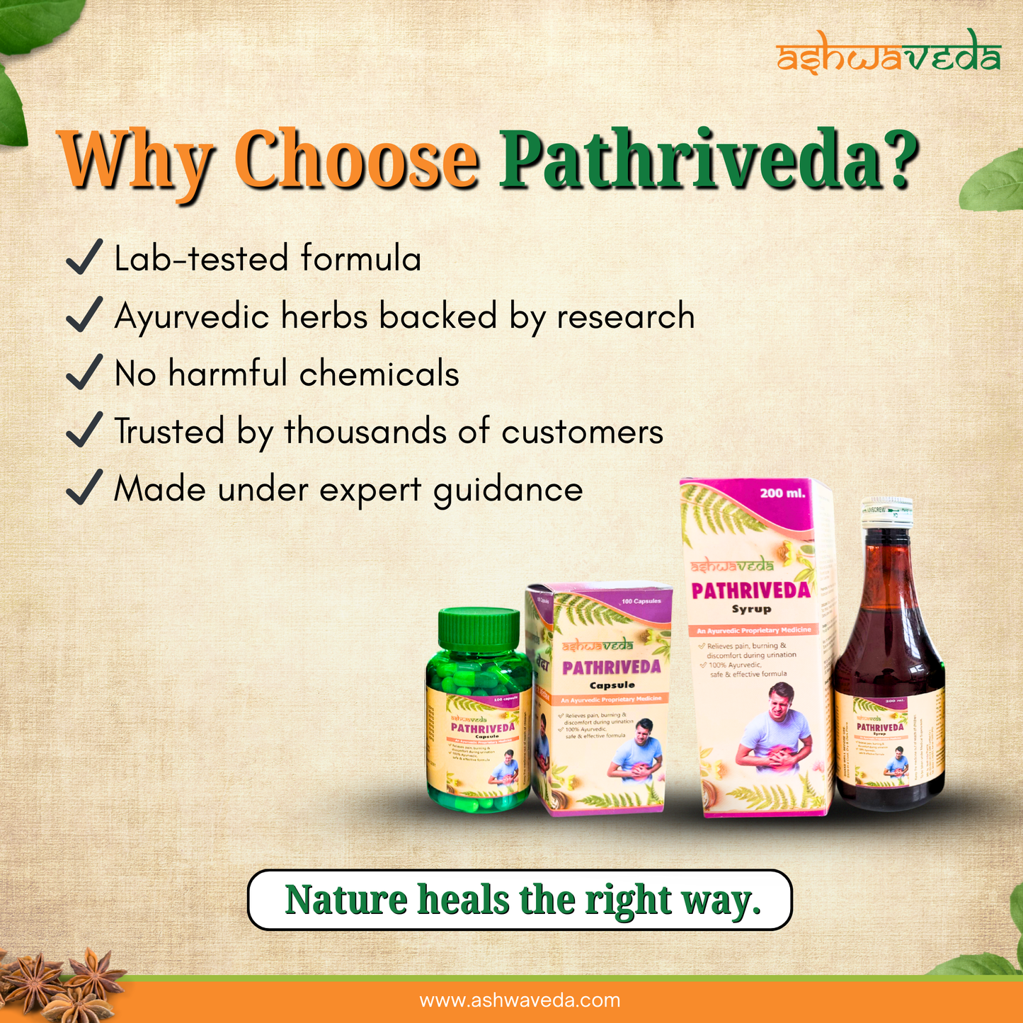 Pathriveda Capsules & Syrup – Ayurvedic Medicine for Kidney Stone & Gall Bladder Stone