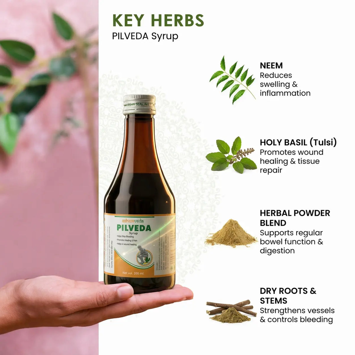 Pilveda Combo: Syrup & Capsules Ashwaveda